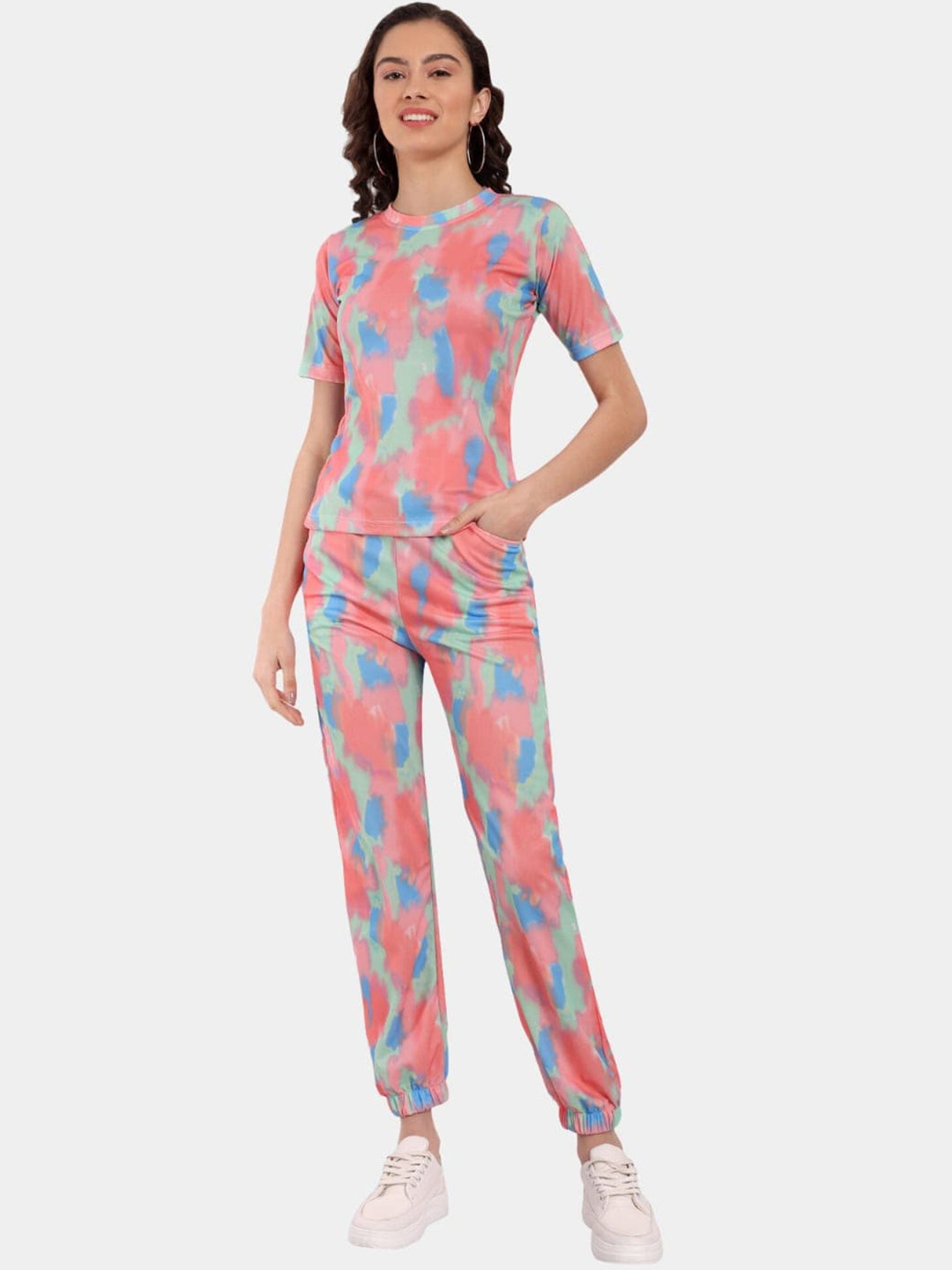 

Morang Tie-Dyed Co-Ords, Pink