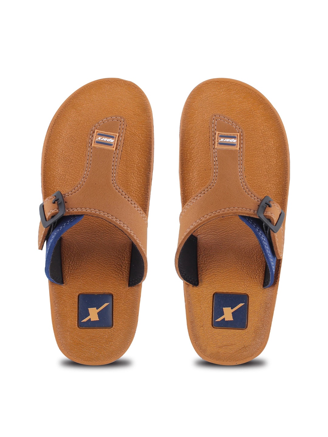 

Sparx Men Open Toe Comfort Sandals With Buckle Detail, Tan