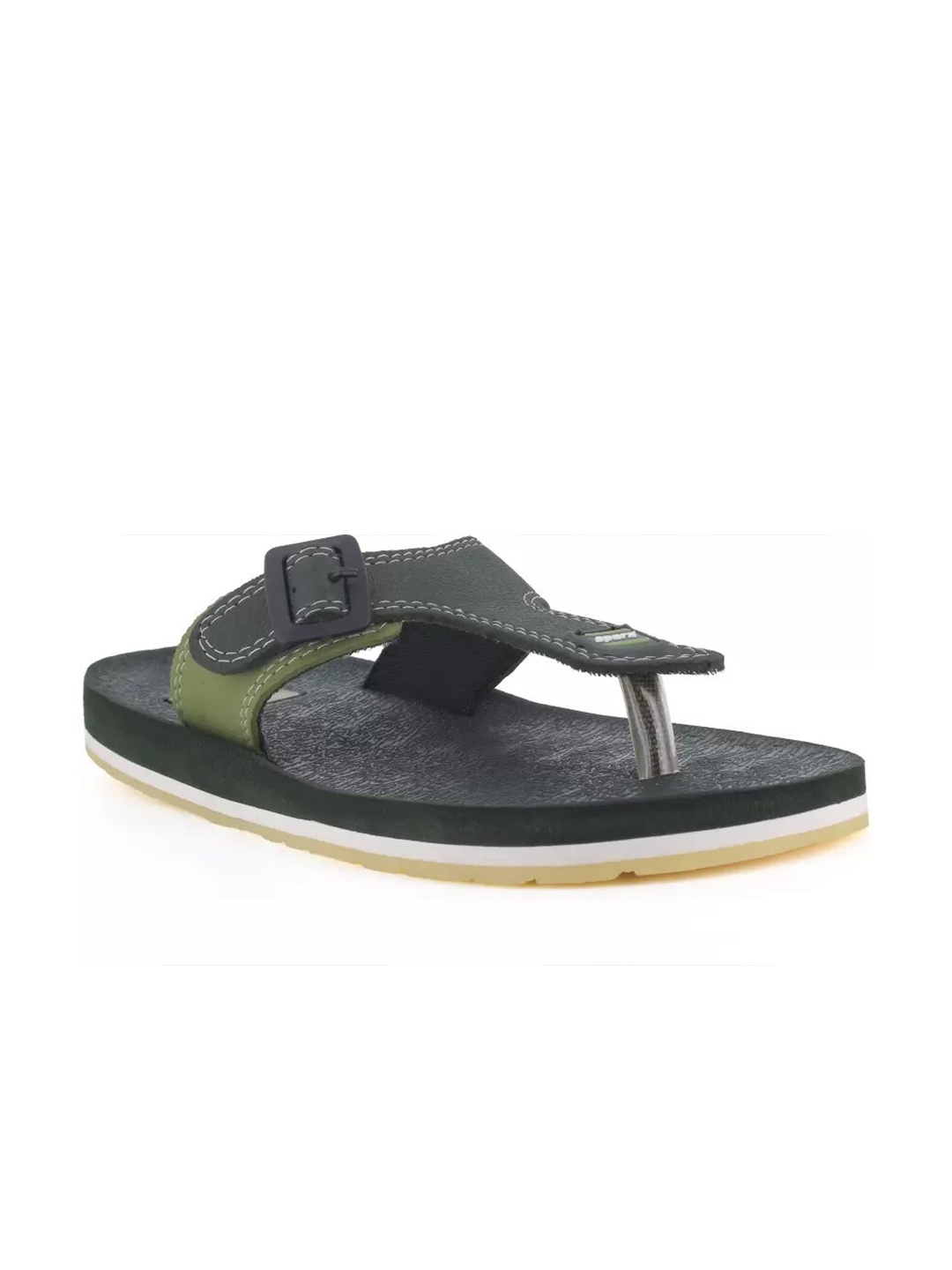 

Sparx Men Open Toe Comfort Sandals With Buckle Detail, Grey