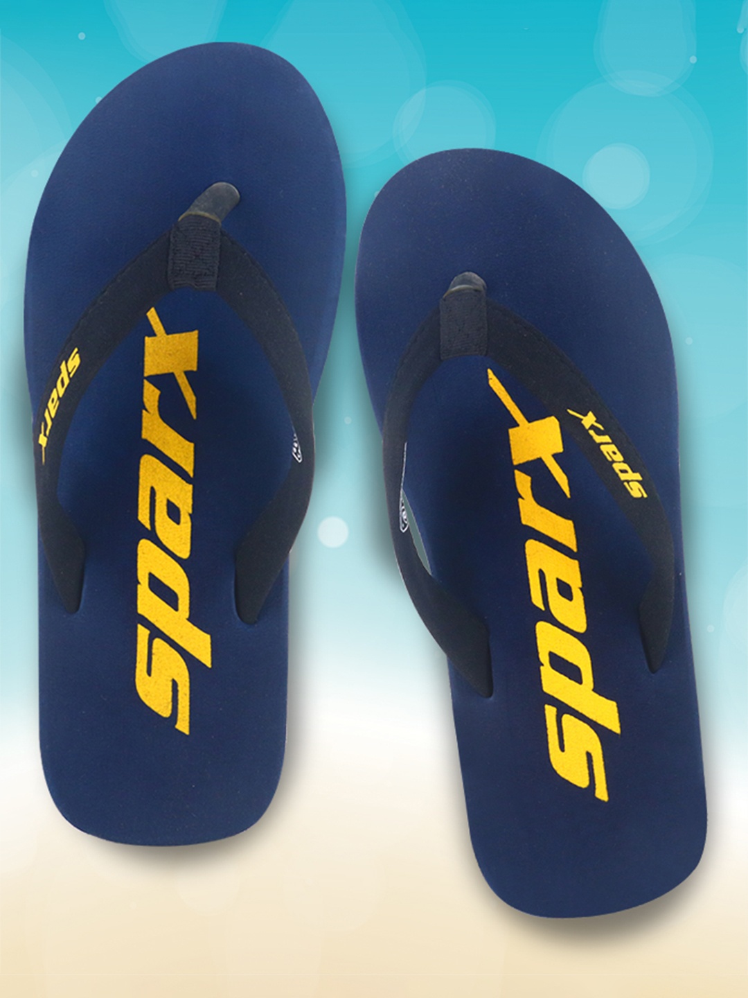 

Sparx Men Printed Thong Flip-Flops, Navy blue