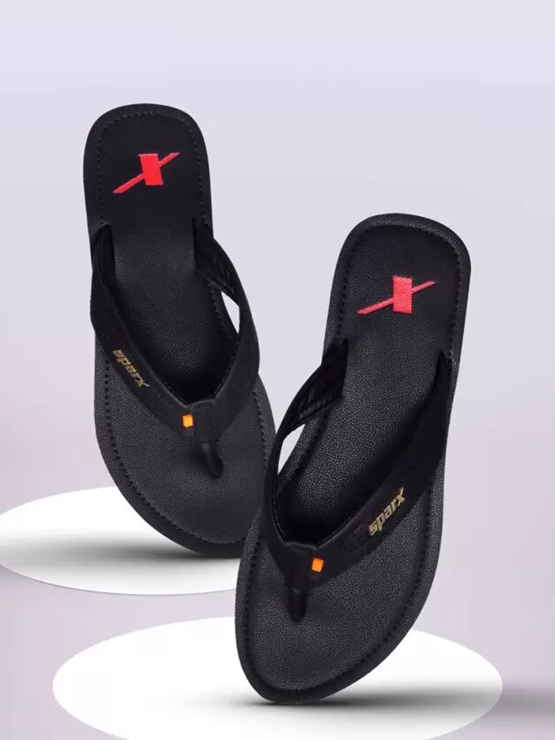 

Sparx Men Fabric Thong Flip-Flops, Black