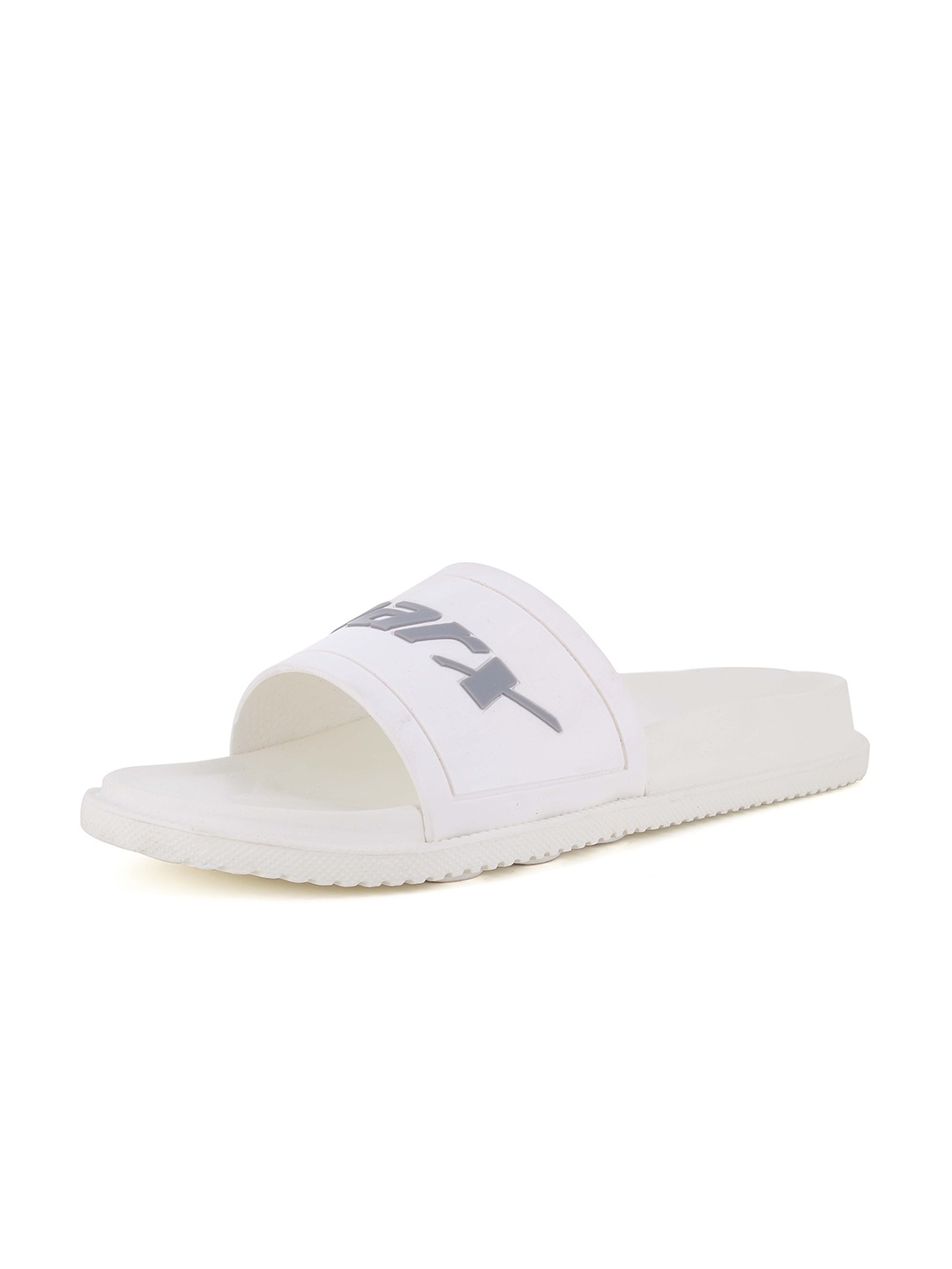 Sparx Men Brand Logo Printed Sliders, White