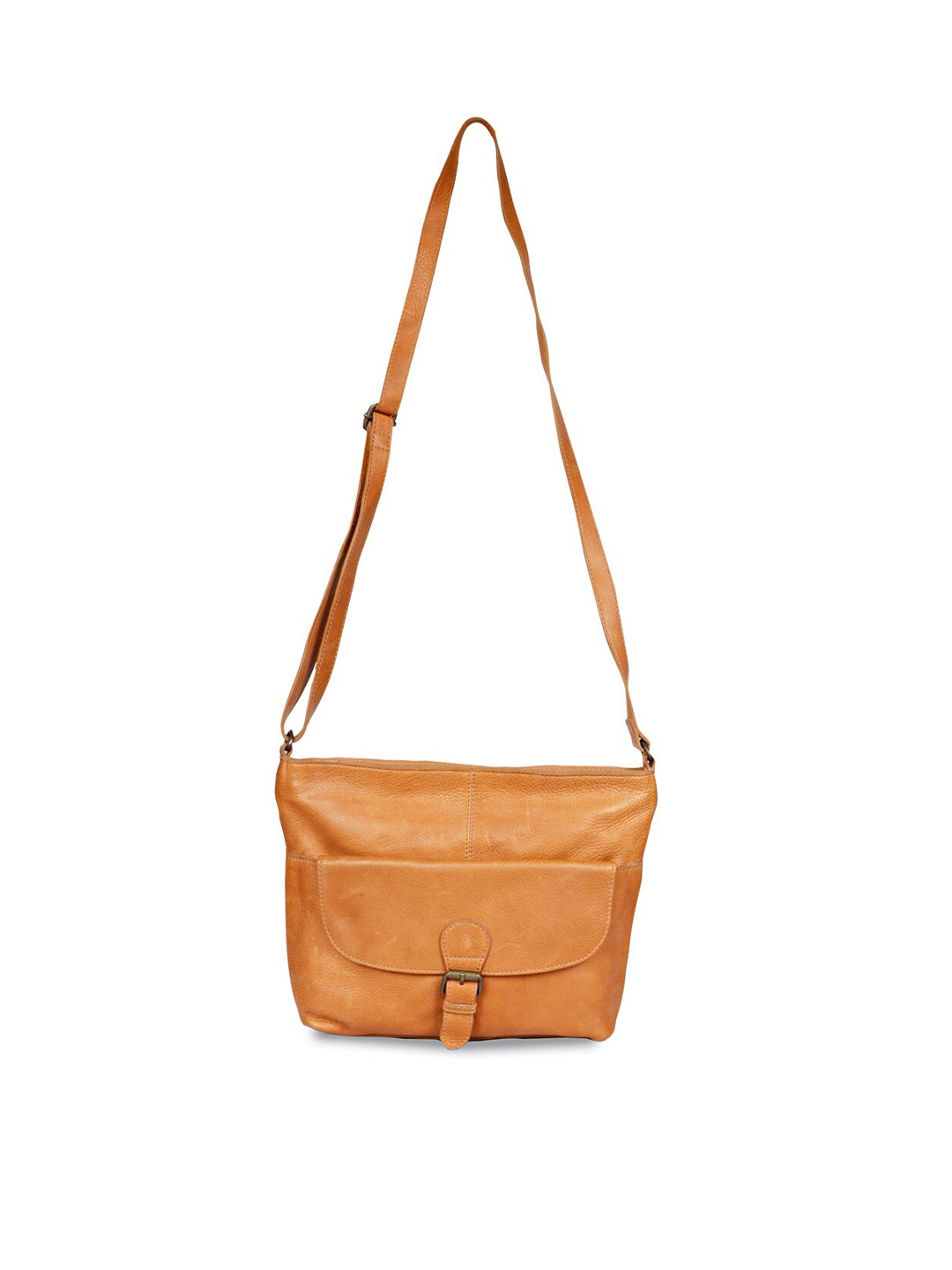 

Favore Leather Structured Sling Bag, Tan