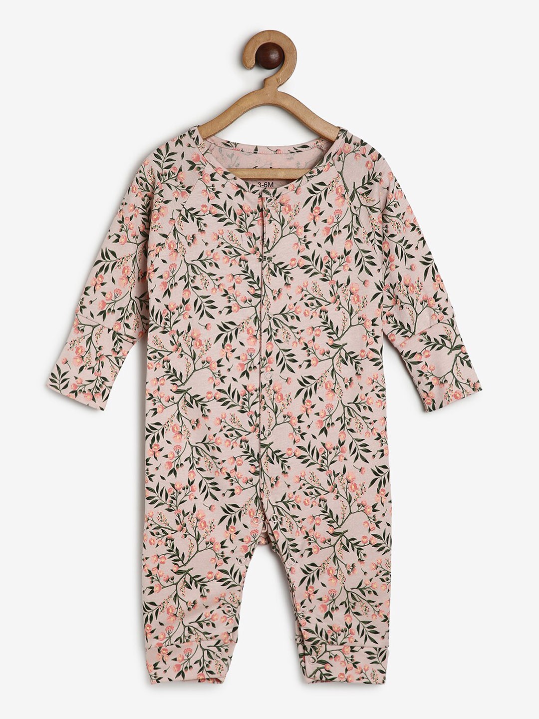 

CHAYIM Infant Printed Full Length Romper Printed, Peach