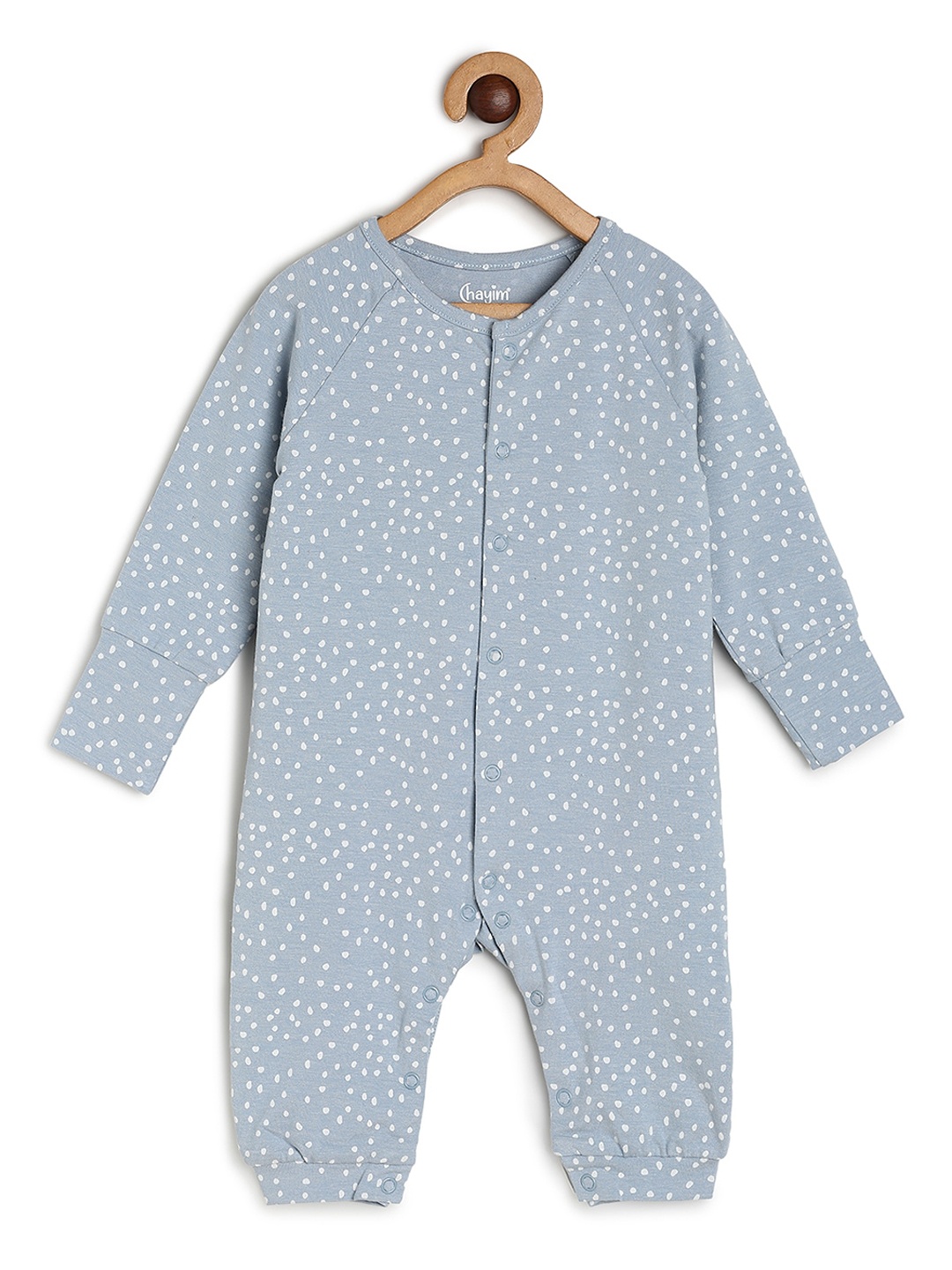 

CHAYIM Infants Printed Open Front Romper, Blue