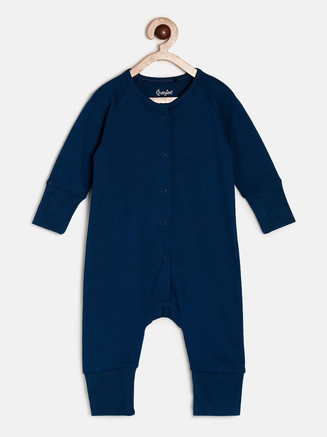 

CHAYIM Kids Open Front Rompers, Navy blue