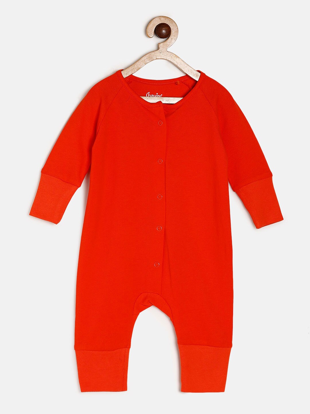 

CHAYIM Infant Kids Open Front Rompers, Orange