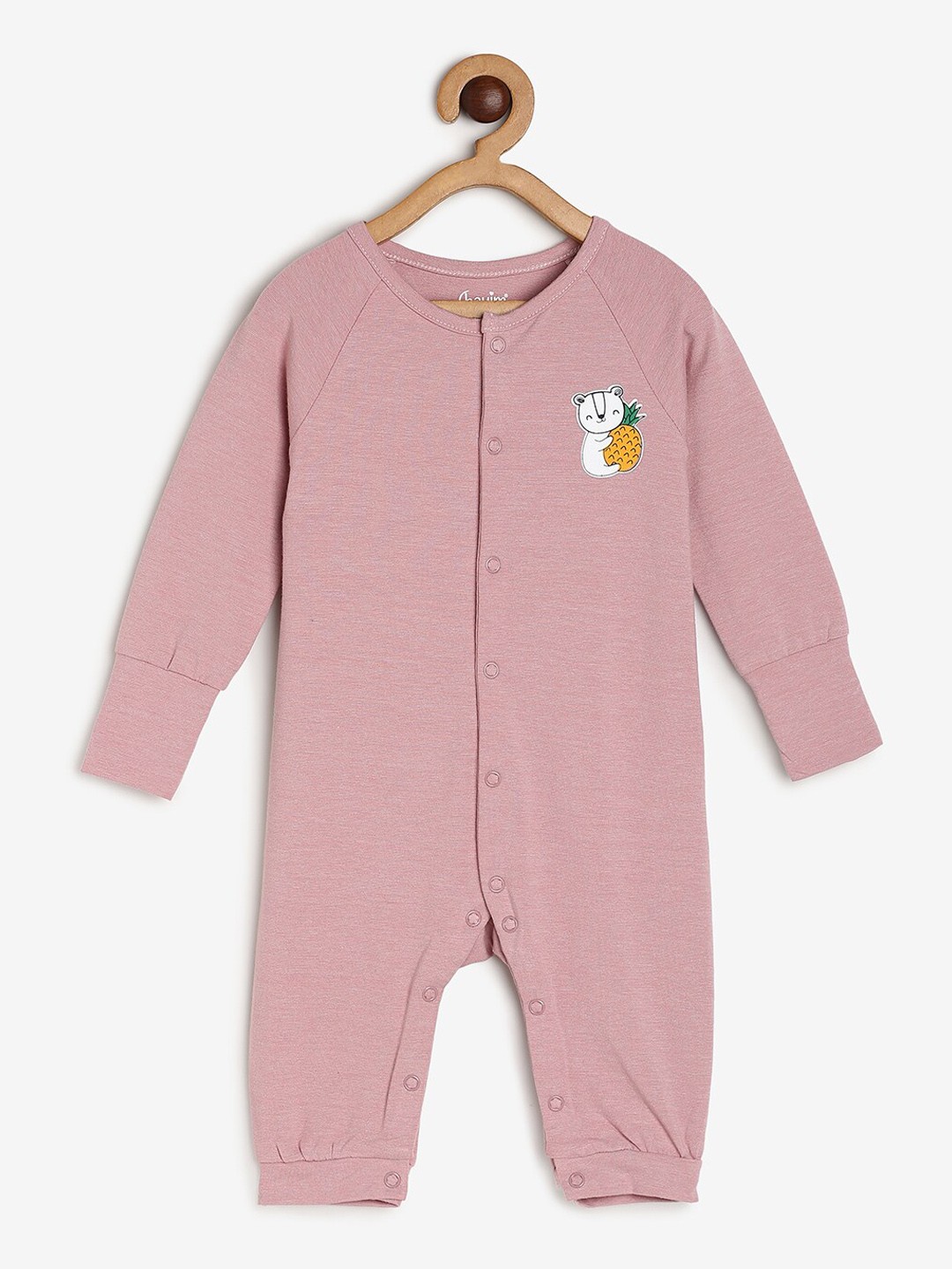 

CHAYIM Infant Full Length Romper, Rose