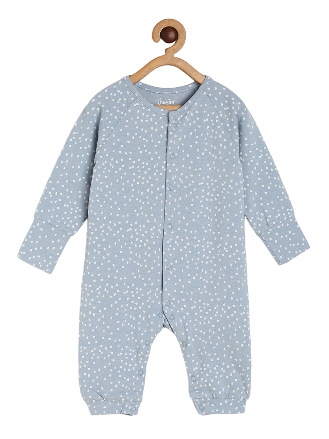 

CHAYIM Infant Kids Printed Full Length Romper, Blue