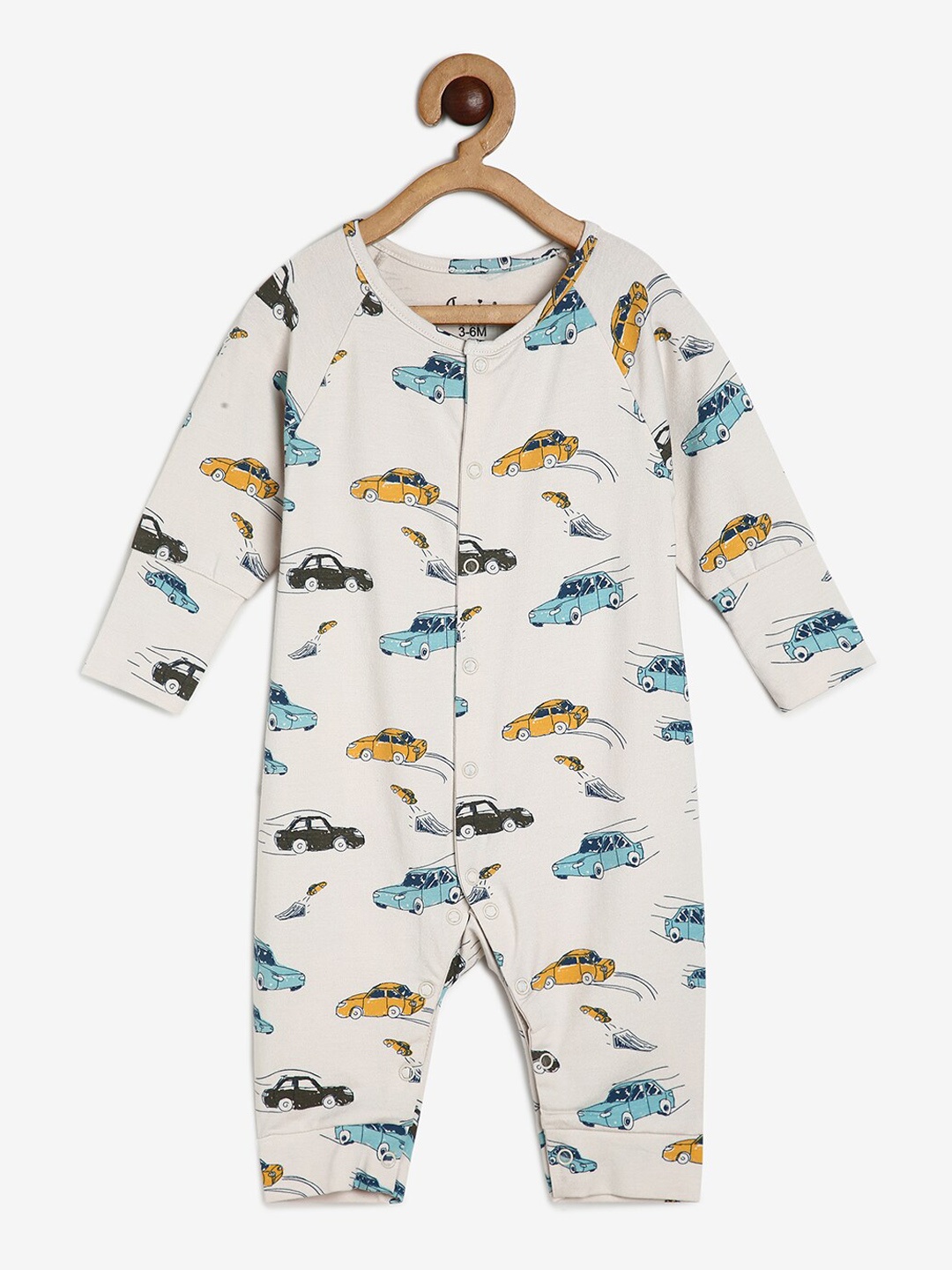 

CHAYIM Infant Open Front Rompers, Off white