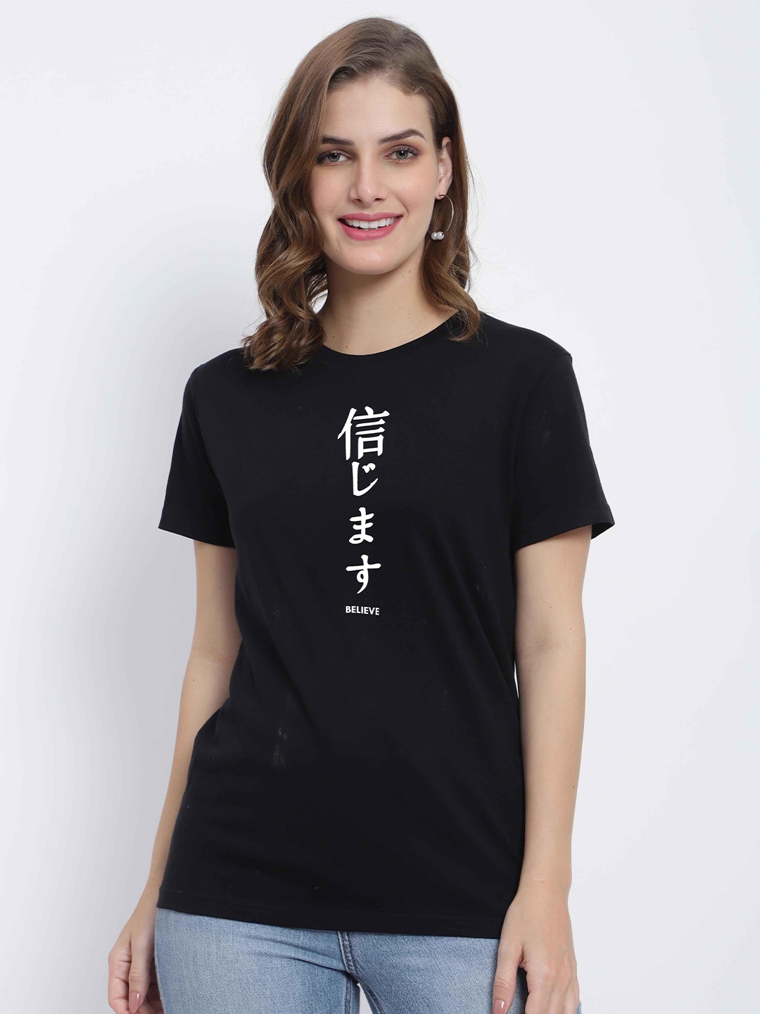 

T-SHIRT TRUCK Graphic Printed Cotton T-Shirt, Black
