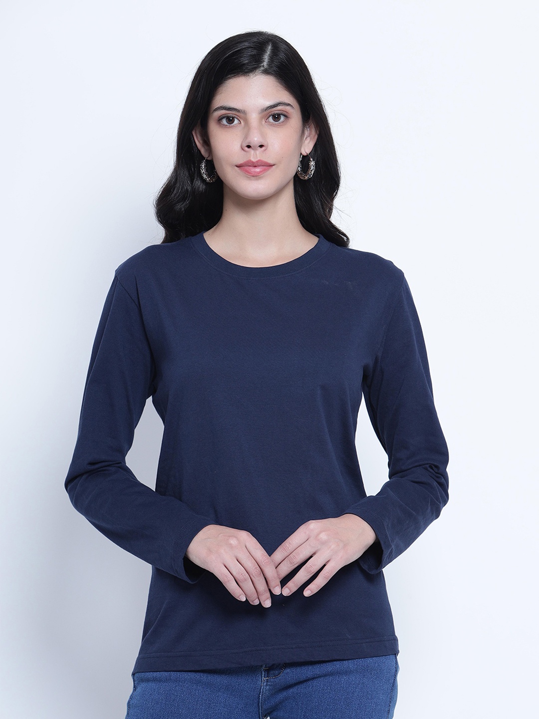 

T-SHIRT TRUCK Round Neck Regular Fit Cotton T-shirt, Blue