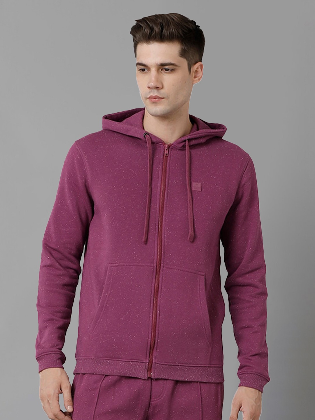 

Voi Jeans Hooded Front-Open Sweatshirt, Pink