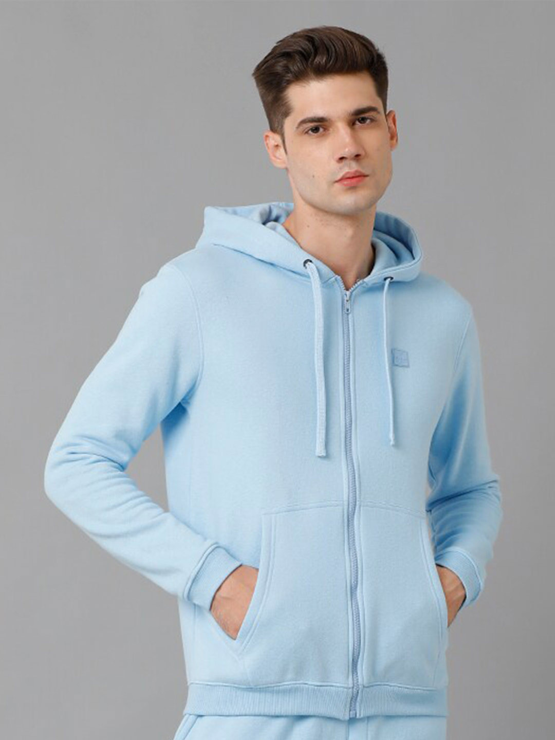 

Voi Jeans Hooded Front-Open Sweatshirt, Blue