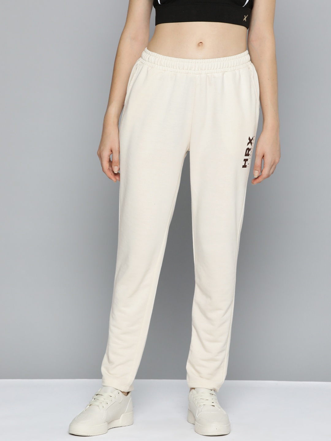 

HRX by Hrithik Roshan Women Solid Track Pants, Cream