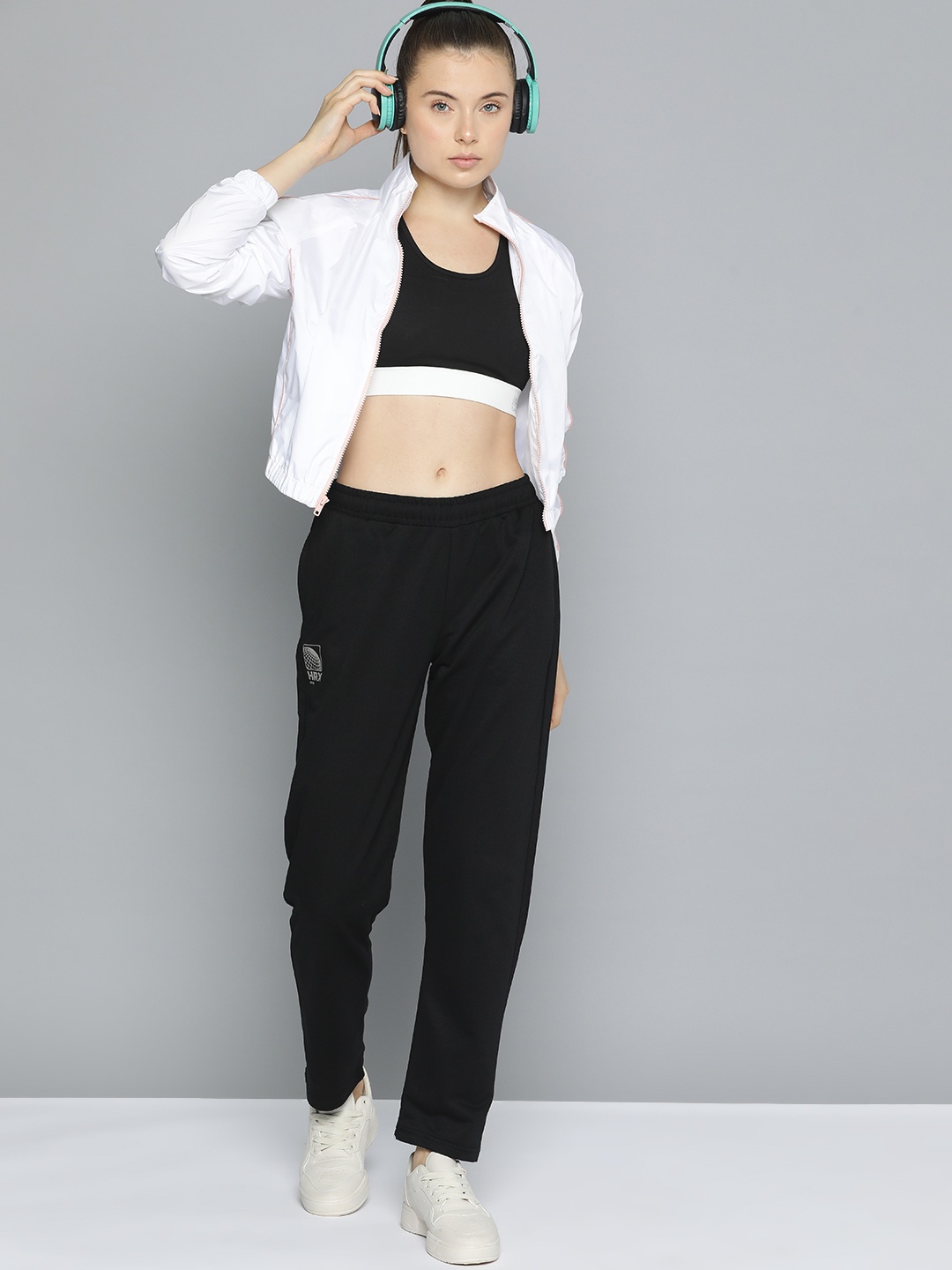 

HRX by Hrithik Roshan Women Solid Lifestyle Track Pants, Black