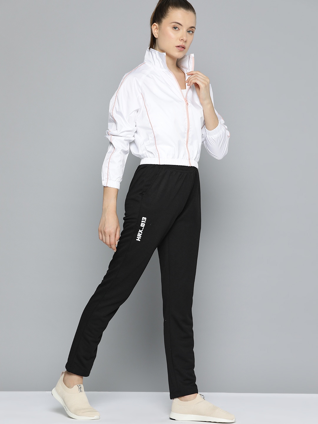 

HRX by Hrithik Roshan Women Solid Track Pants, Black