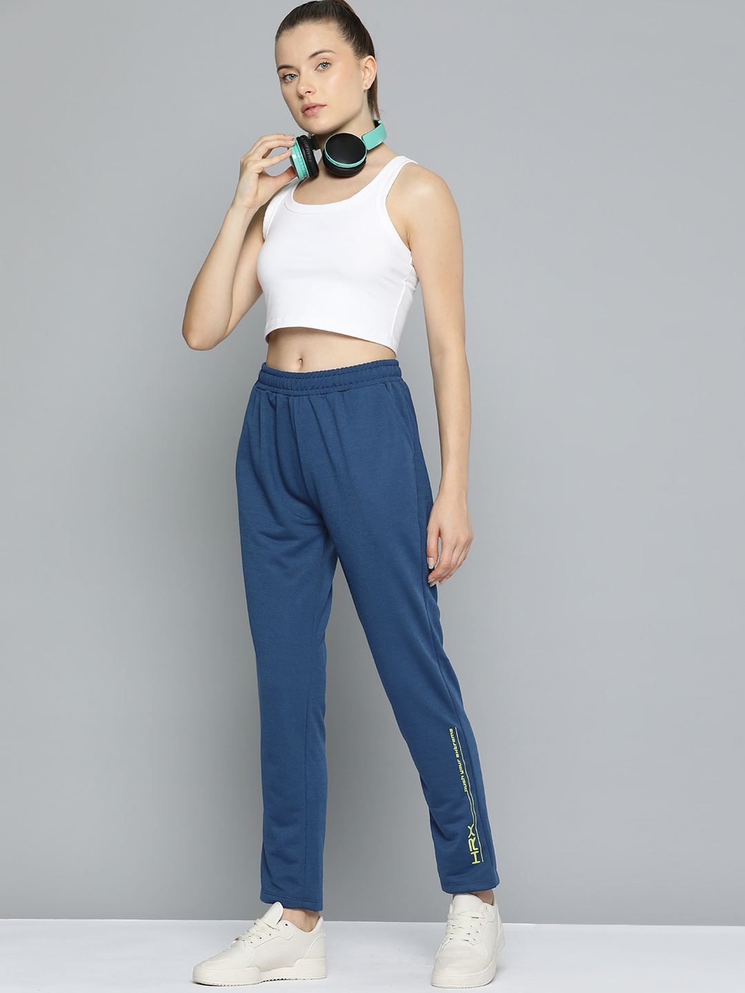 

HRX by Hrithik Roshan Women Solid Track Pants, Teal