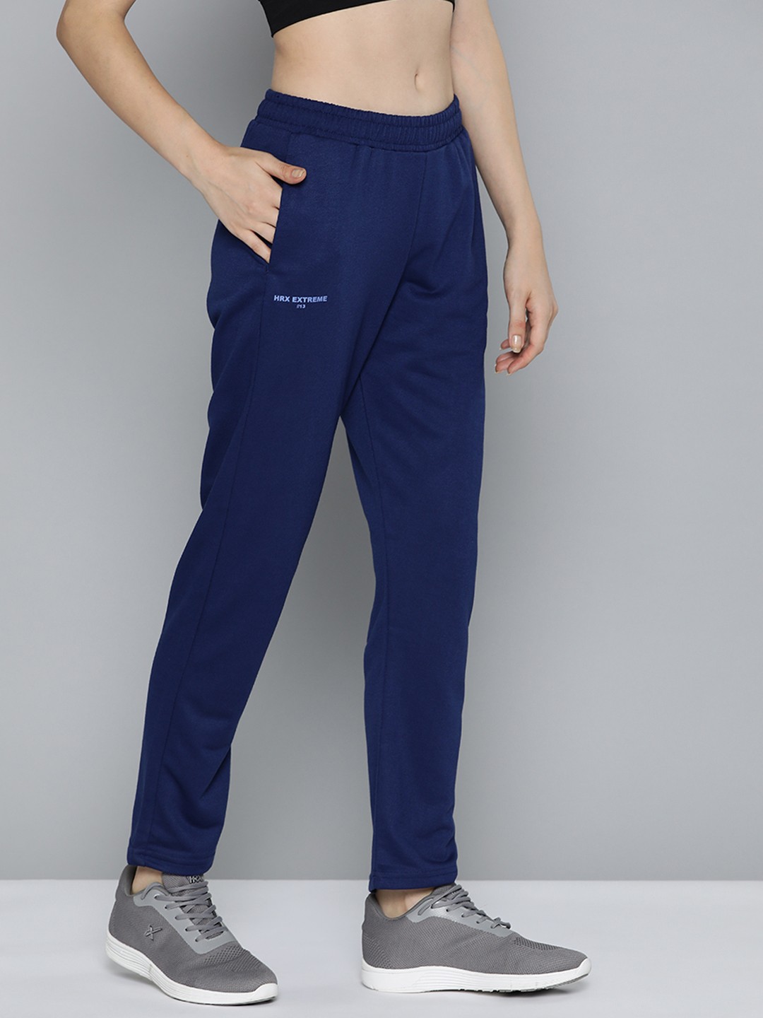 

HRX by Hrithik Roshan Women Regular Fit Track Pants, Navy blue