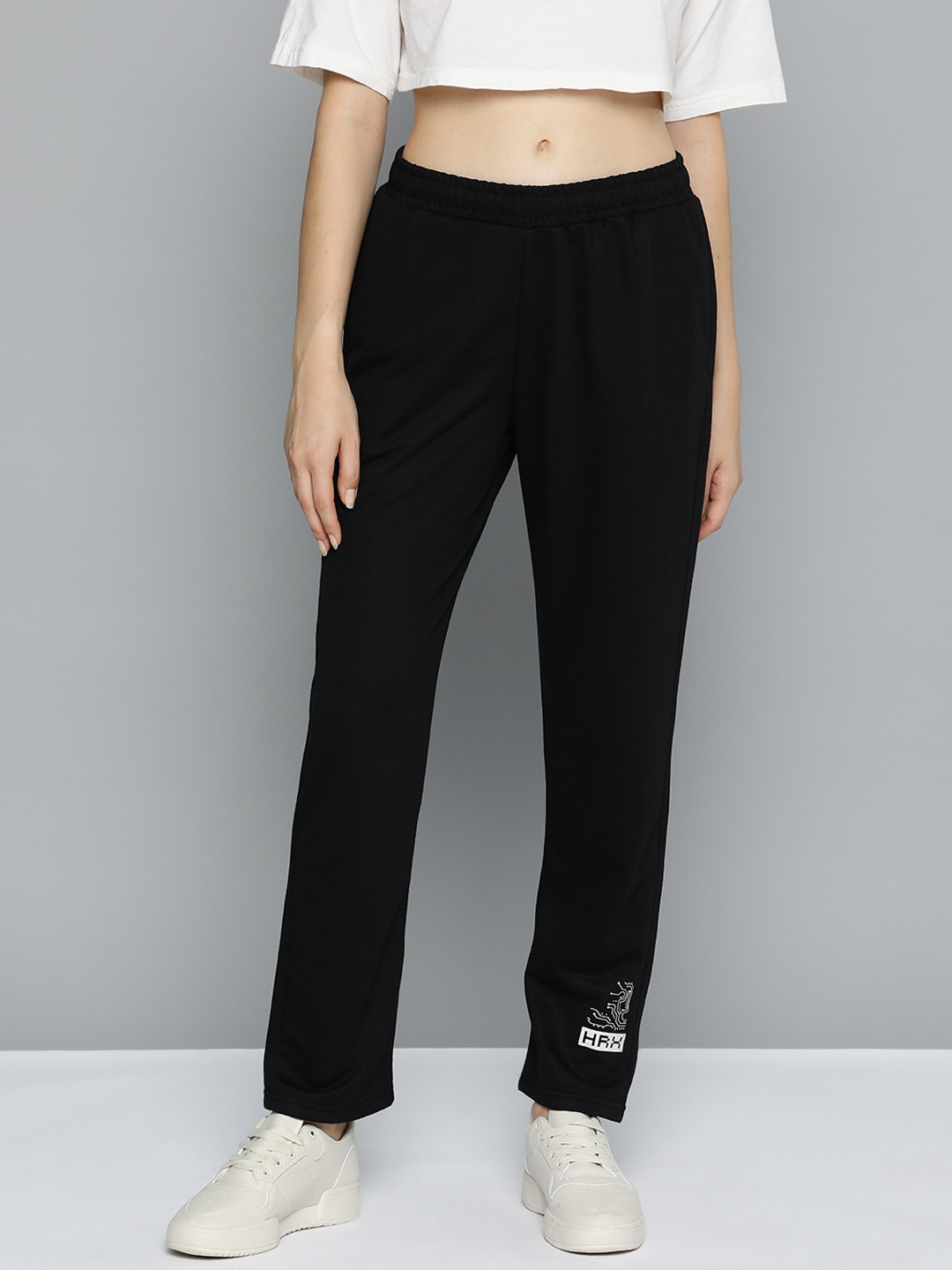 

HRX by Hrithik Roshan Women Lifestyle Track Pants, Black