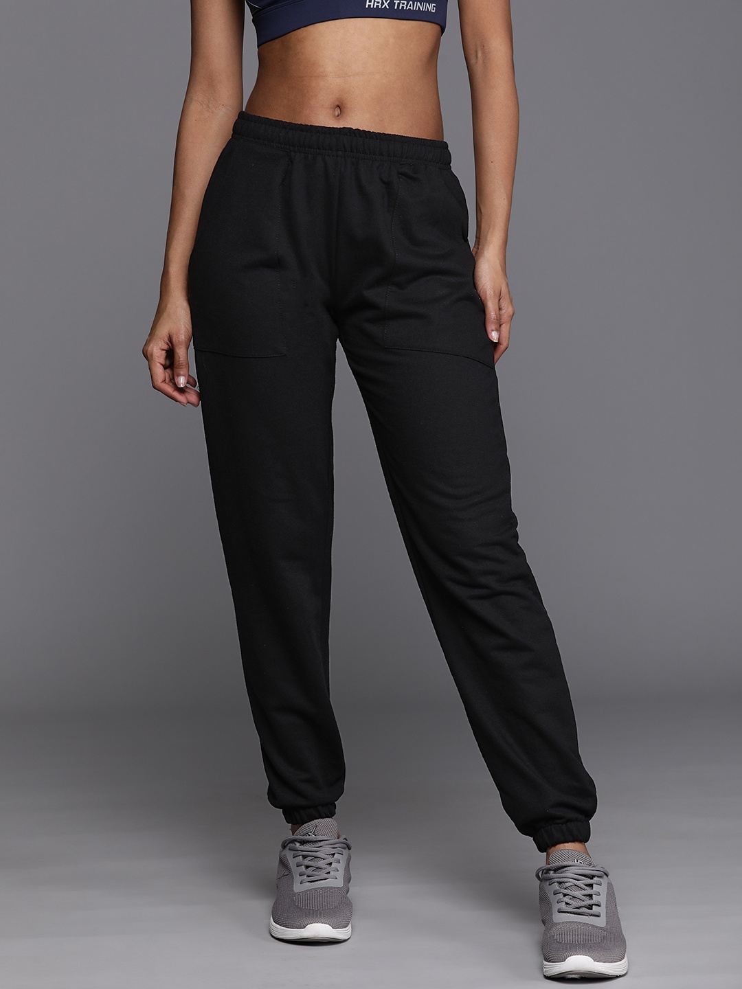 

HRX by Hrithik Roshan Women Regular Fit Lifestyle Track Pants, Black