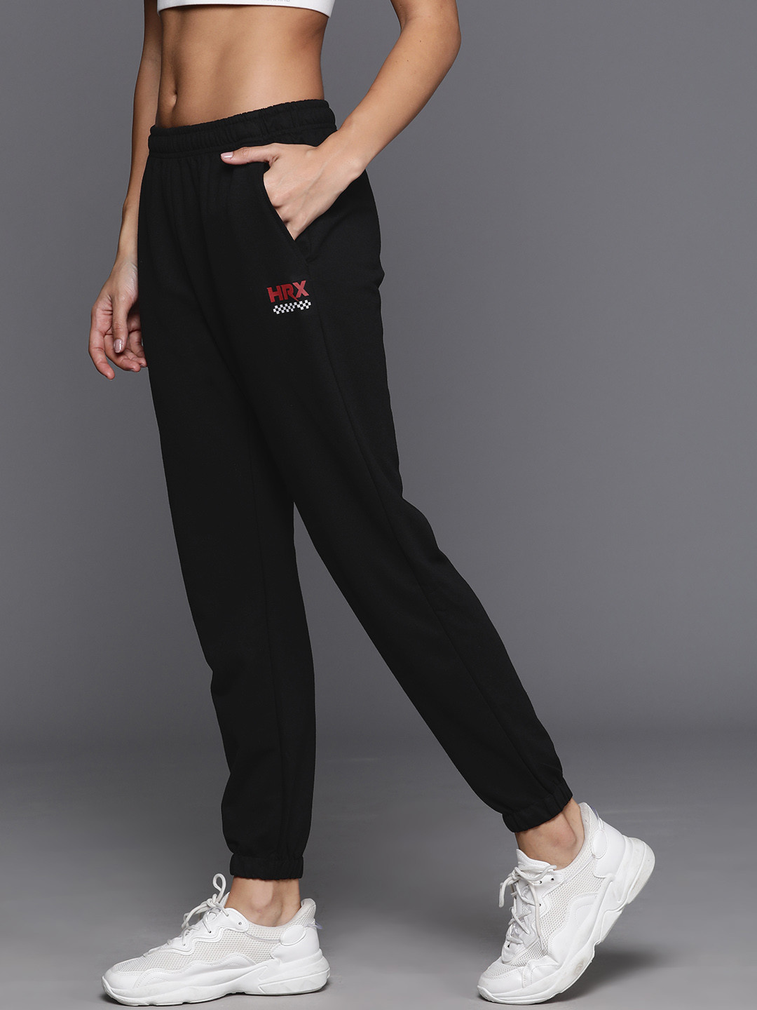 

HRX by Hrithik Roshan Women Lifestyle Joggers, Black