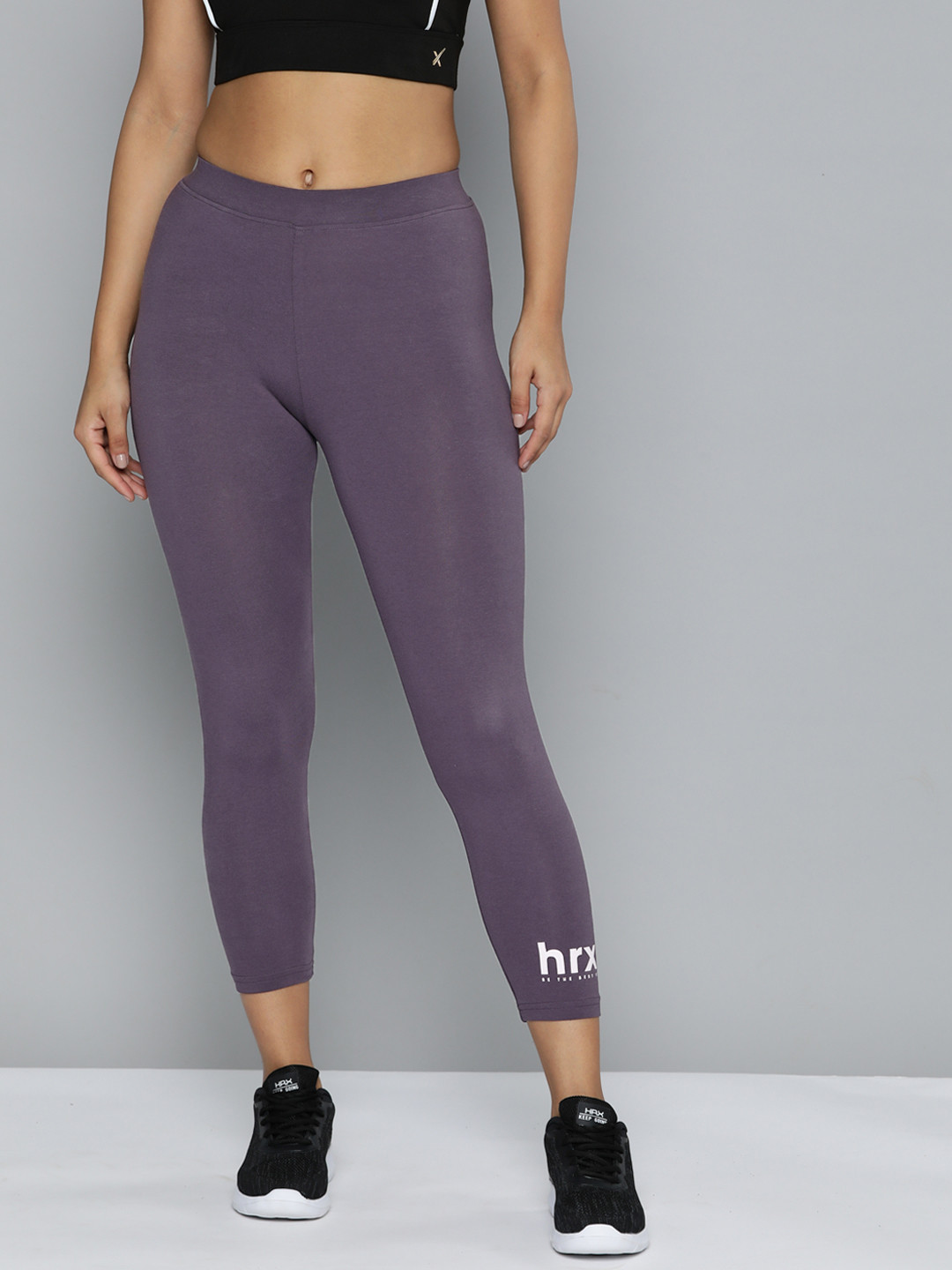

HRX by Hrithik Roshan Women Slim Fit Lifestyle Tights, Purple