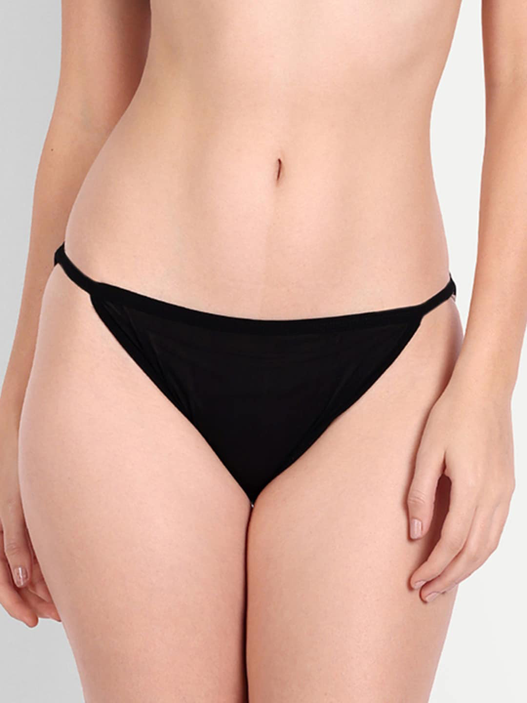 

StyFun Cotton Mid-Rise Bikini Briefs LS_Bikini_Panty_Packof1, Black