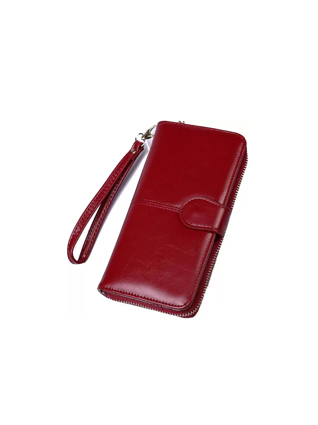 

SAMTROH Women Zip Around Wallet, Maroon