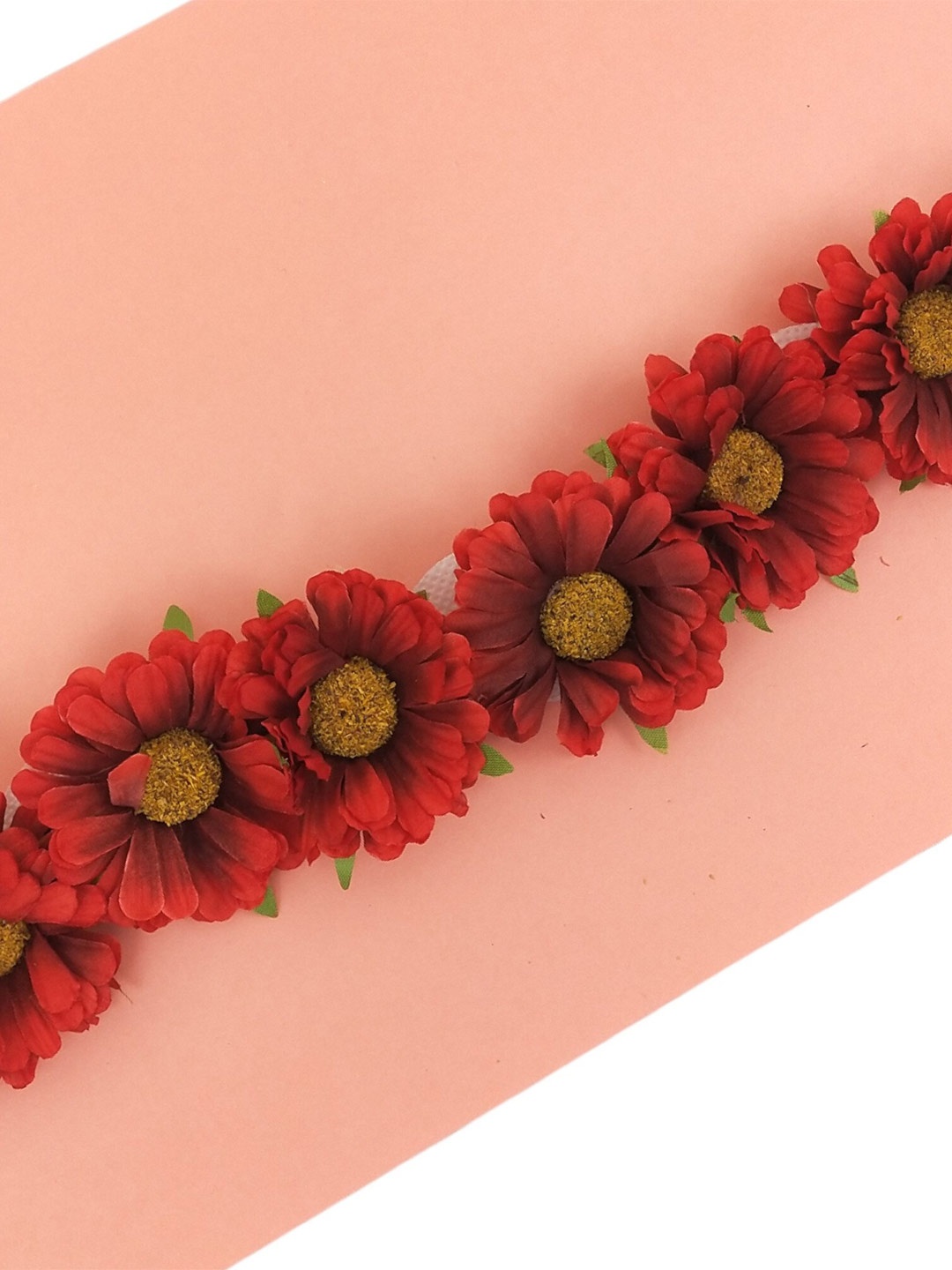 

LYF5STAR Floral Fabric Tiara, Red