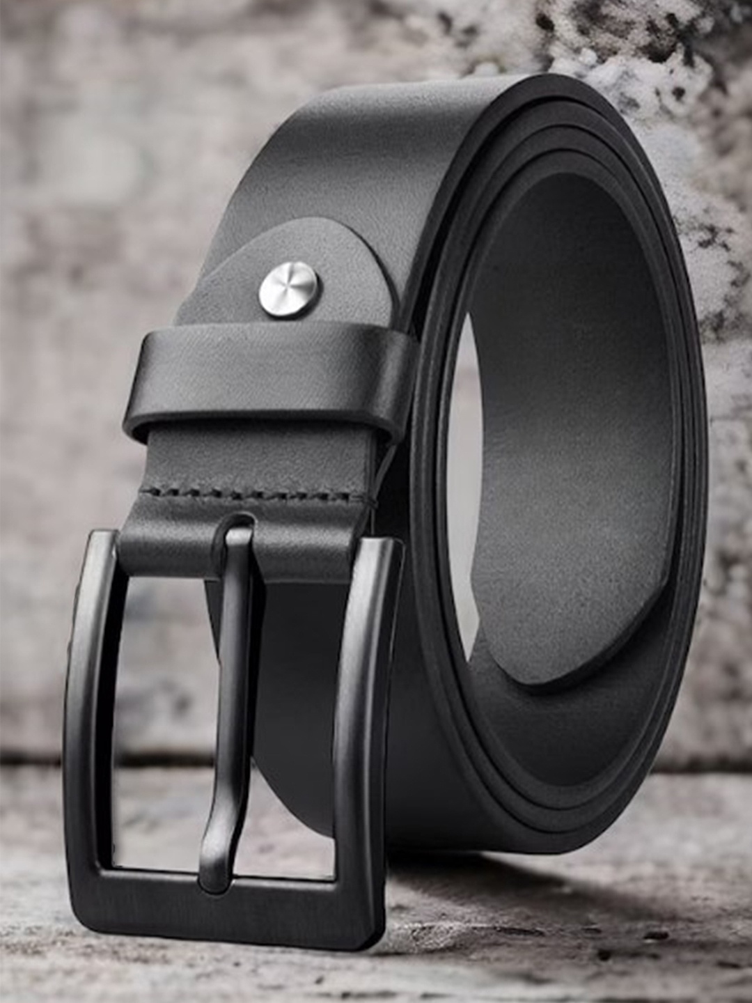 

KAEZRI Men Leather Formal Belt, Black