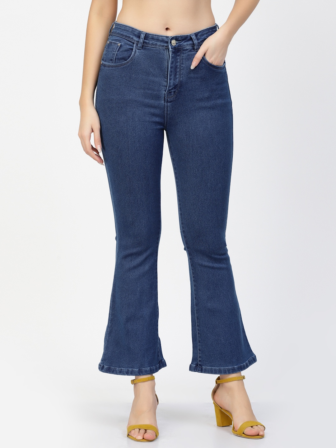 

Westwood Women Comfort Bootcut High-Rise Stretchable Jeans, Blue