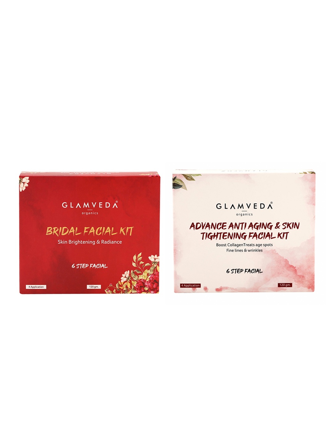 

GLAMVEDA Skin Brightening & Lightening 6 Steps Bridal & Anti-Ageing Facial Kits, White