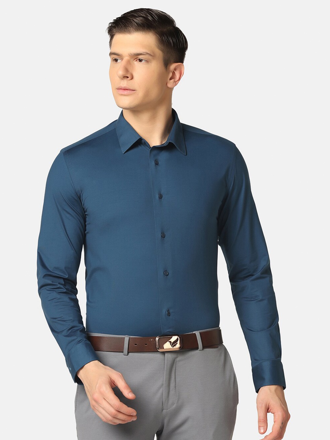 

Blackberrys Slim Fit Long Sleeve Formal Shirt, Blue