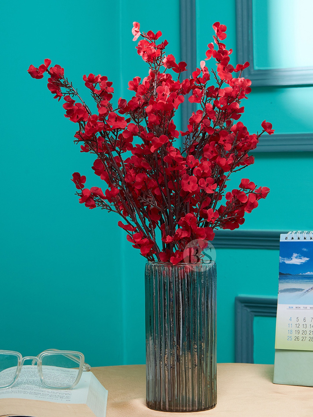 

BS AMOR Red Gypsophila With Ceramic Pot