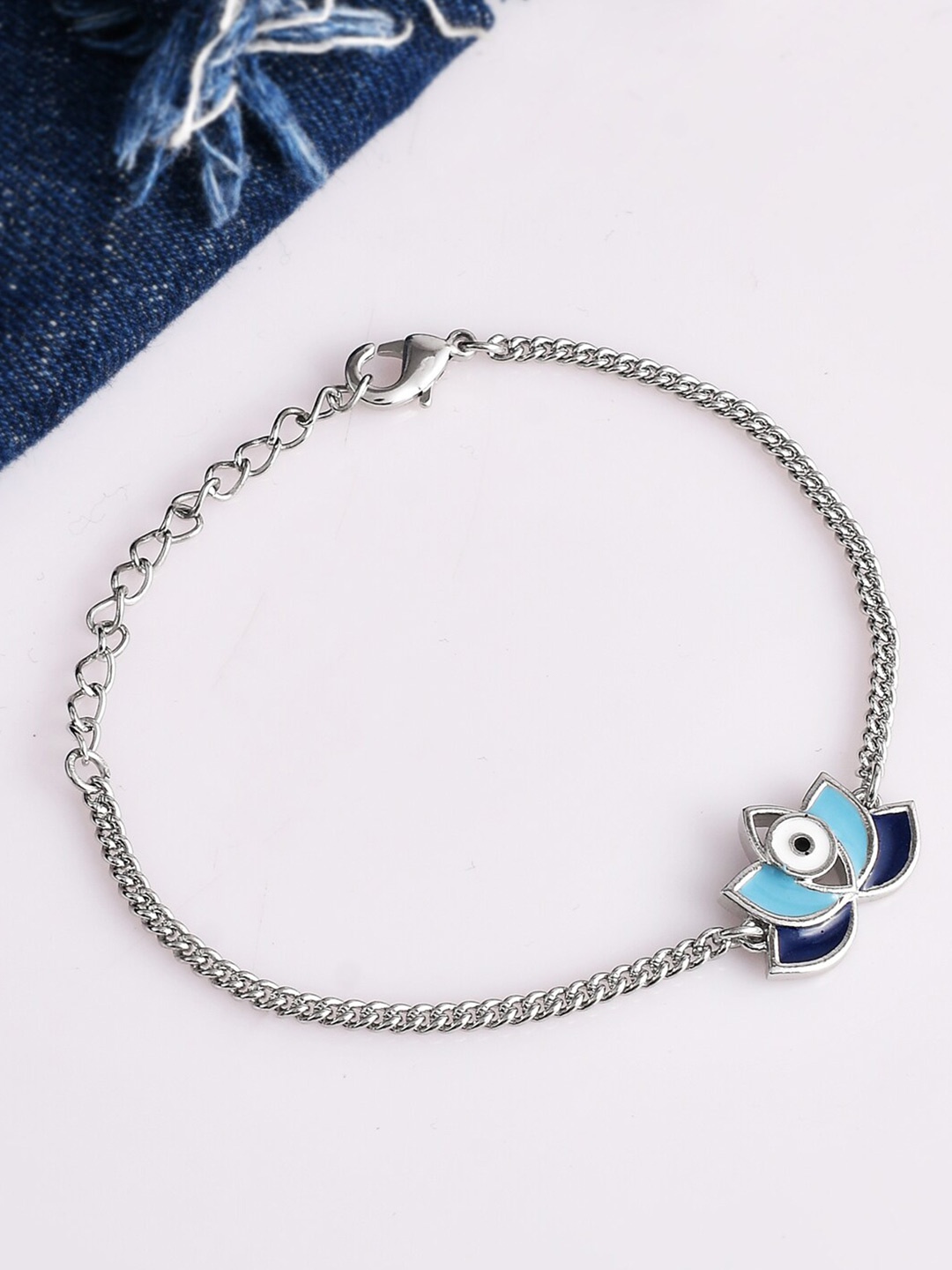 

Voylla Women Silver-Plated Link Bracelet