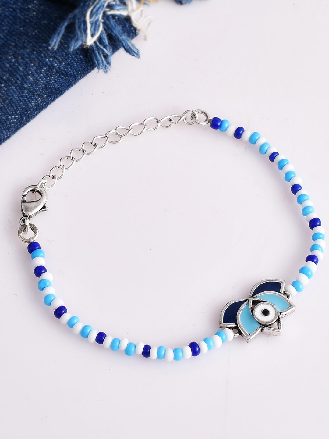 

Voylla Women Silver-Plated Link Bracelet