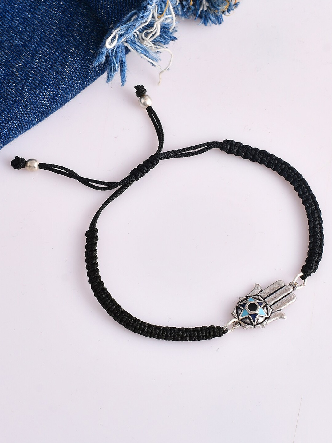 

Voylla Women Silver-Plated Wraparound Bracelet