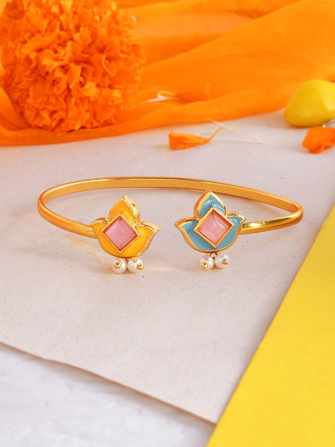 

Voylla Gold-Plated Cuff Bracelet