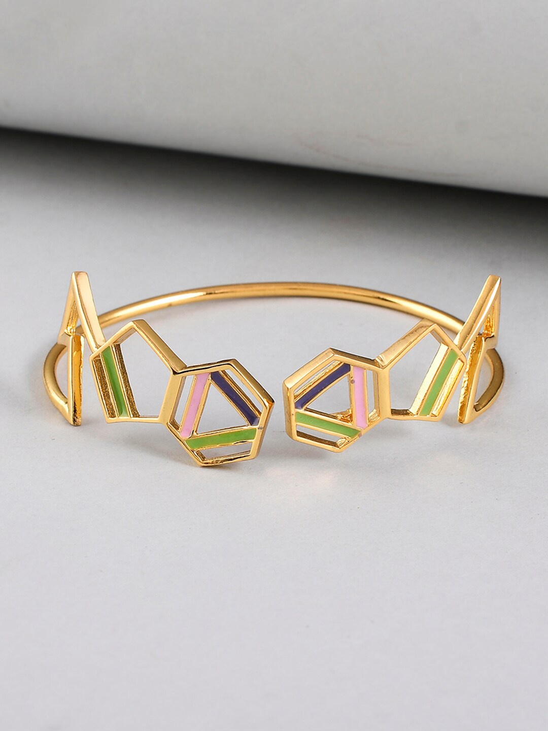 

Voylla Women Brass Gold-Plated Bangle-Style Bracelet