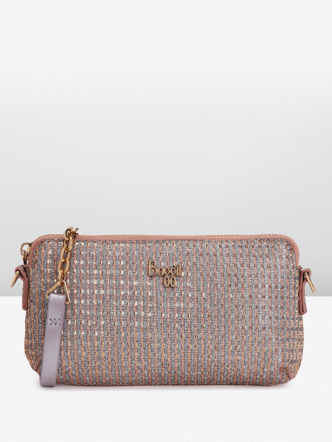 

Baggit Women Embellished Purse Clutch, Copper
