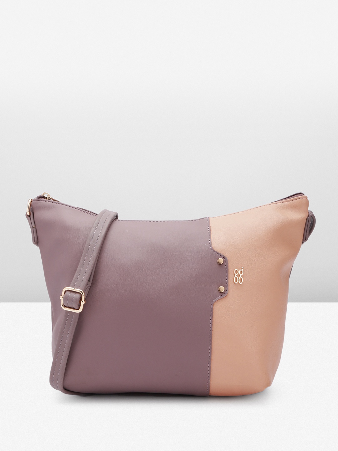 

Baggit Colourblocked Sling Bag, Mauve