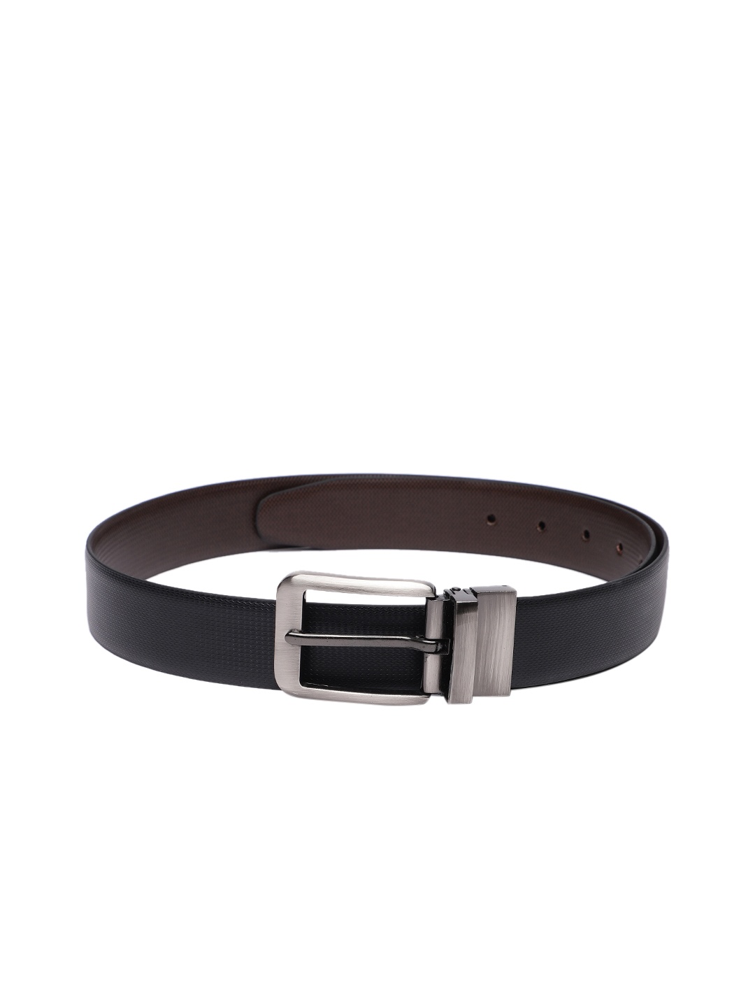 

Baggit Men Textured Reversible Belt, Black