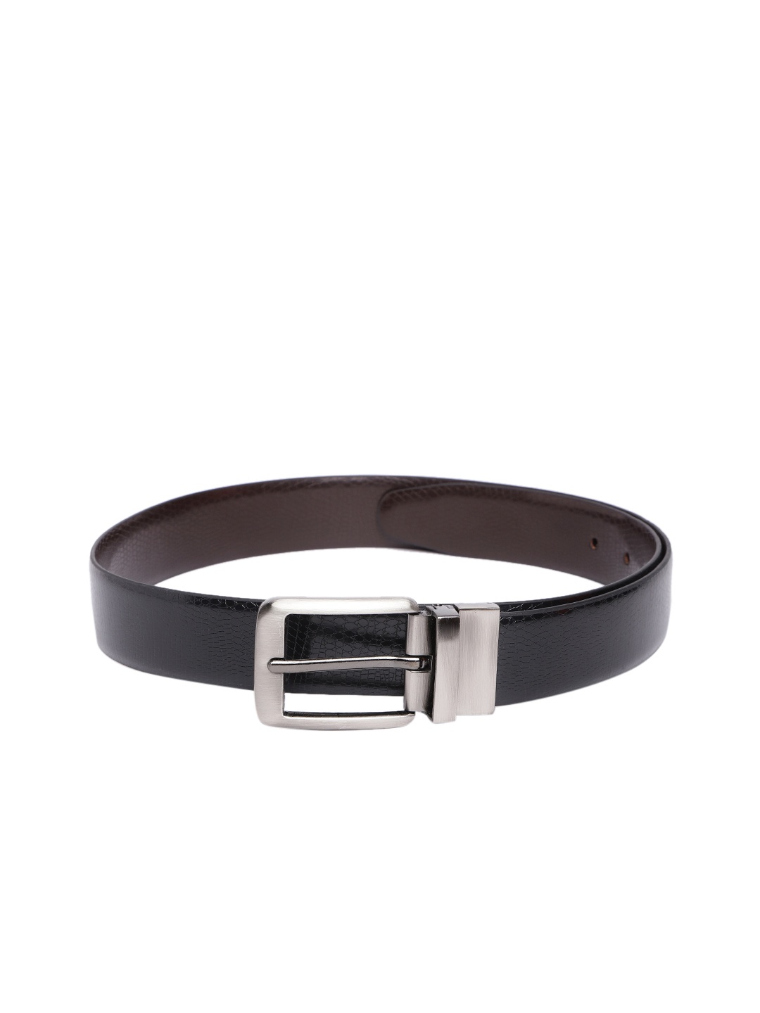 

Baggit Men Textured Reversible Belt, Black