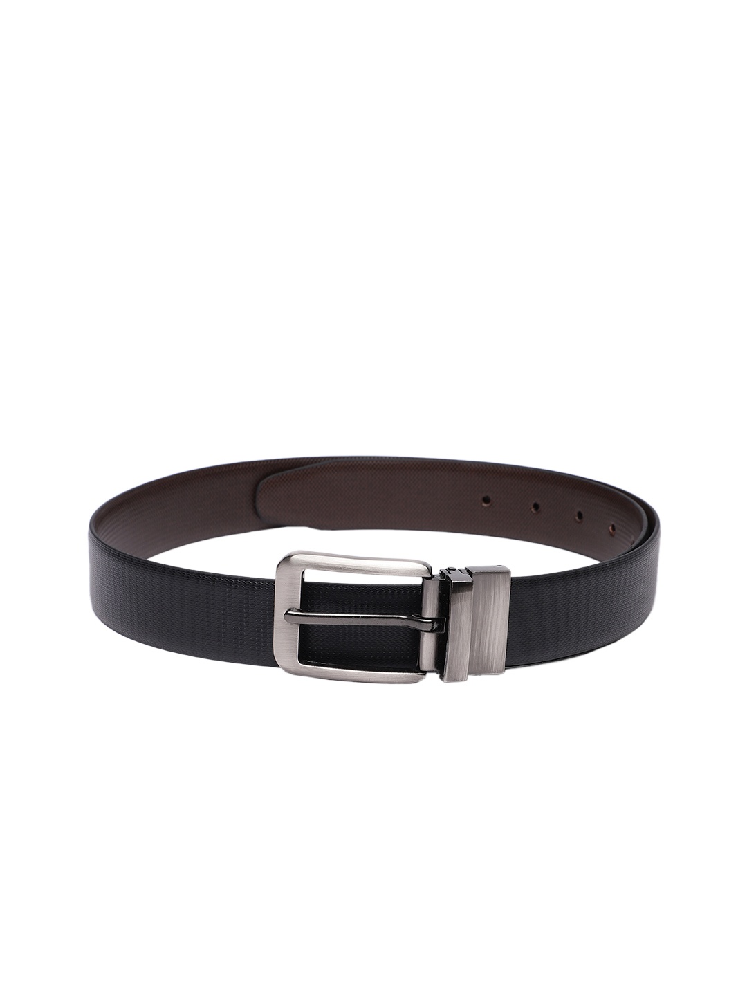 

Baggit Men Textured Reversible Belt, Black