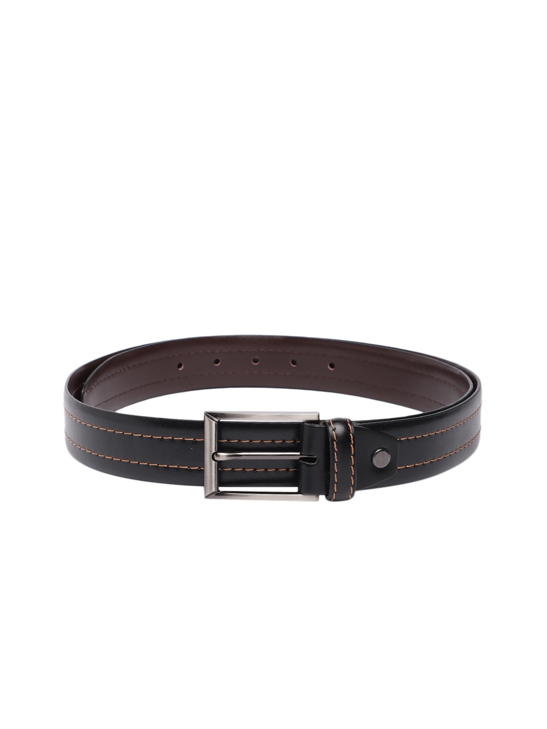 

Baggit Men Thread Striped Belt, Black