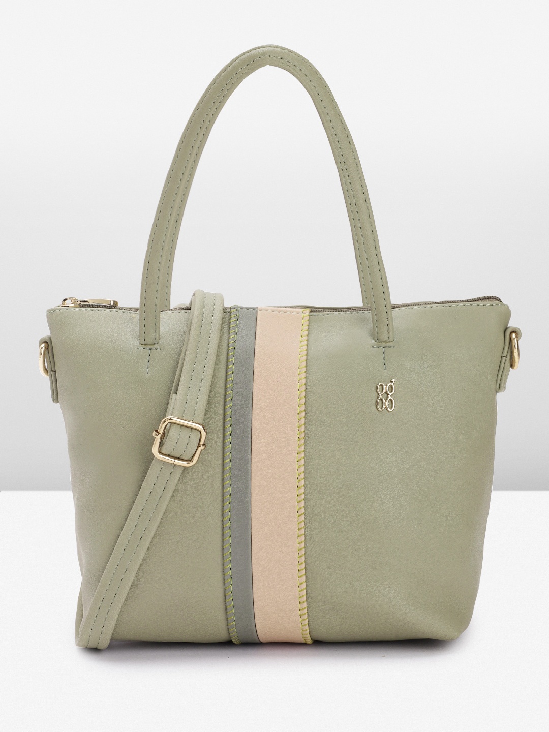 

Baggit Women Solid Handheld Bag, Green