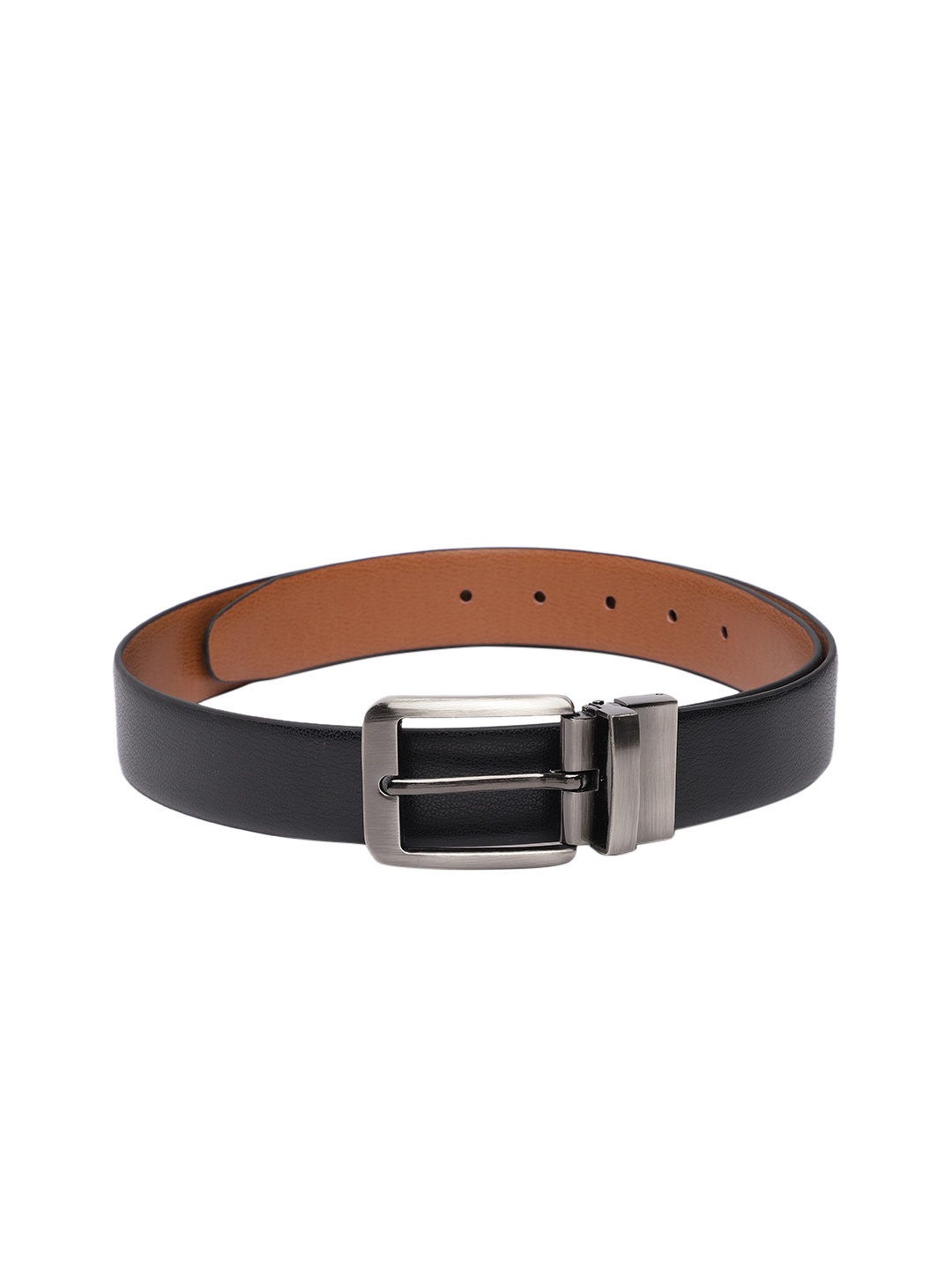 

Baggit Men Textured Reversible Belt, Black