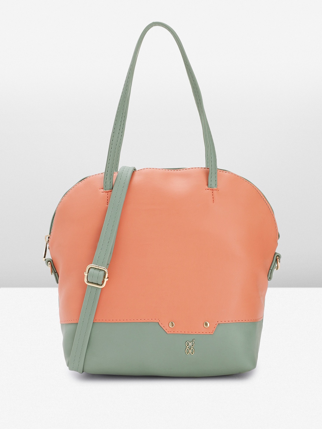 

Baggit Women Colourblocked Shoulder Bag, Coral