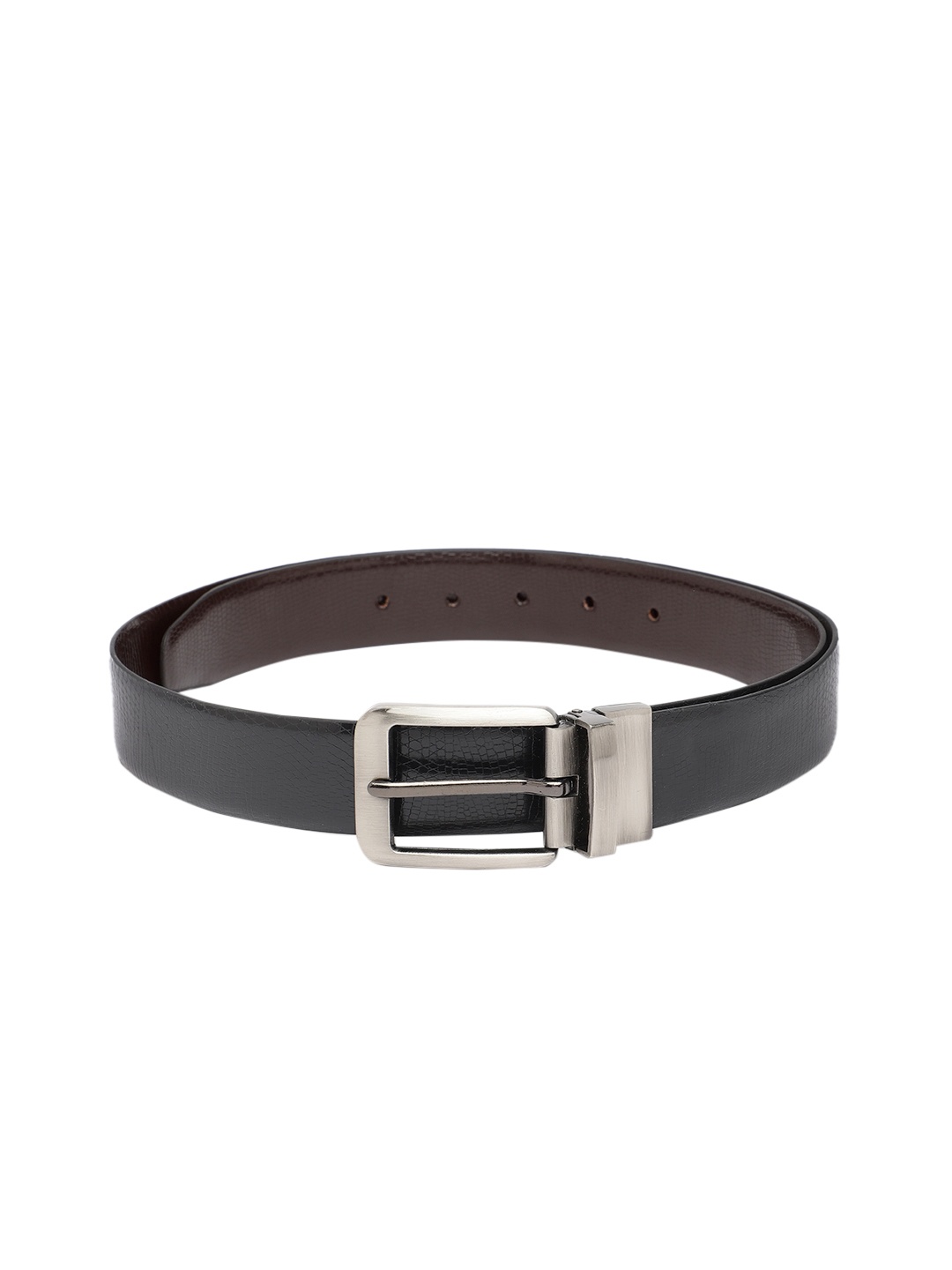 

Baggit Men Textured Reversible Belt, Black